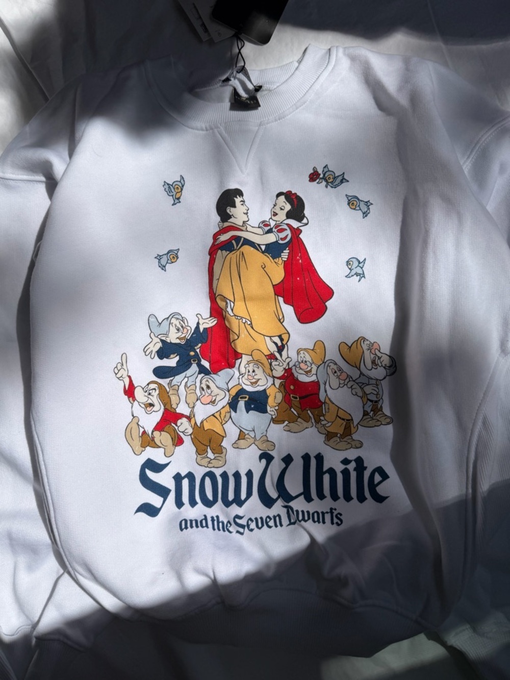Zara Disney Snow White Sweatshirt Full Graphic M NWT